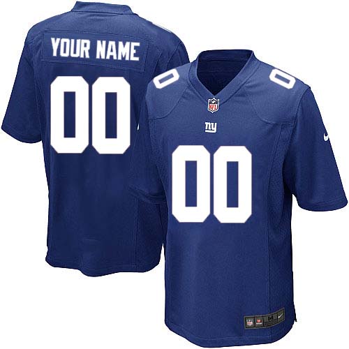 Youth Elite Nike Jersey Royal Blue Home - Customized NFL New York Giants